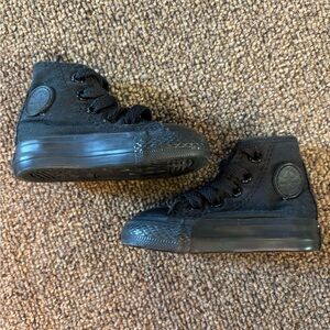 Black Baby Converse Size 2